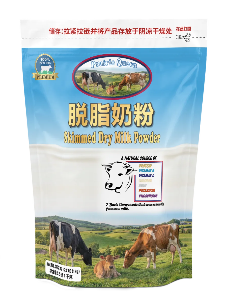 Non-fat milk powder Chinese front