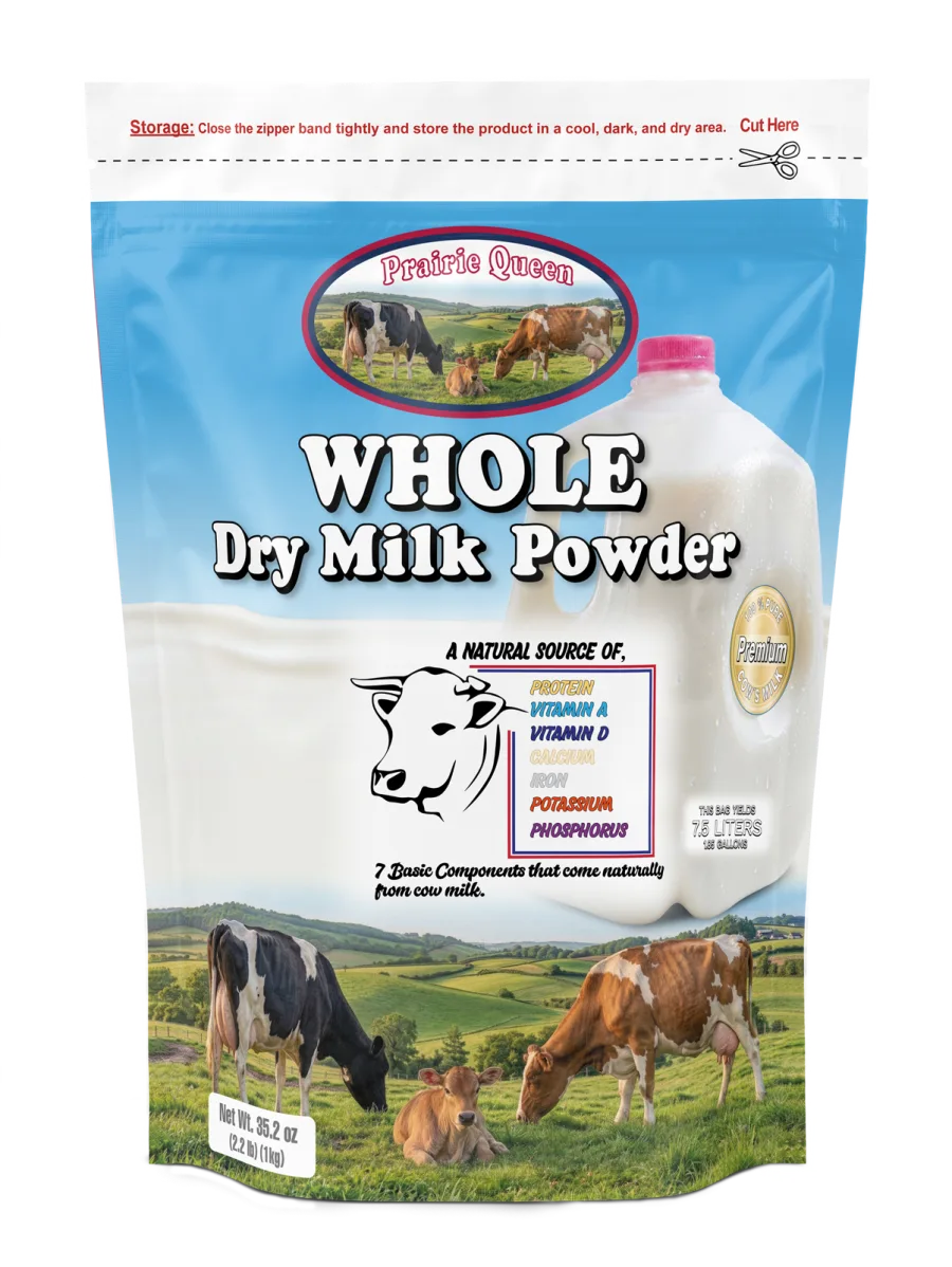 Prairie Queen whole milk powder English bag
